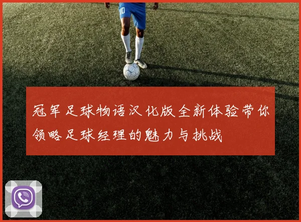 冠军足球物语汉化版全新体验带你领略足球经理的魅力与挑战